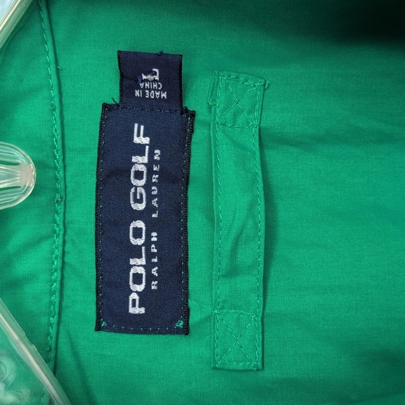 Polo Golf Ralph Lauren Green Full Zip Lightweight Jacket - Men's/Unisex Large - Picture 4 of 8